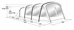 Outwell Parkdale 6PA Tent (2023) -Outwell || Vango || Vango Airbeam Sales Store 111035 parkdale 6pa drawing perspective 2