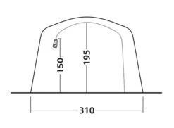 Outwell Parkdale 4PA Tent (2023) -Outwell || Vango || Vango Airbeam Sales Store 111180 parkdale 4pa drawing other5