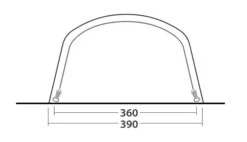 Outwell Hayward Lake 6ATC Tent (2023) -Outwell || Vango || Vango Airbeam Sales Store 111197 hayward lake 6atc drawing other4