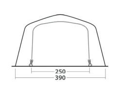 Outwell Wood Lake 6ATC Tent (2022) 16 Outwell Wood Lake 6ATC Tent (2022) -Outwell || Vango || Vango Airbeam Sales Store 111267 wood lake 6atc drawing other4