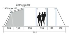 Outwell Wood Lake 6ATC Tent (2022) 17 Outwell Wood Lake 6ATC Tent (2022) -Outwell || Vango || Vango Airbeam Sales Store 111267 wood lake 6atc drawing other5