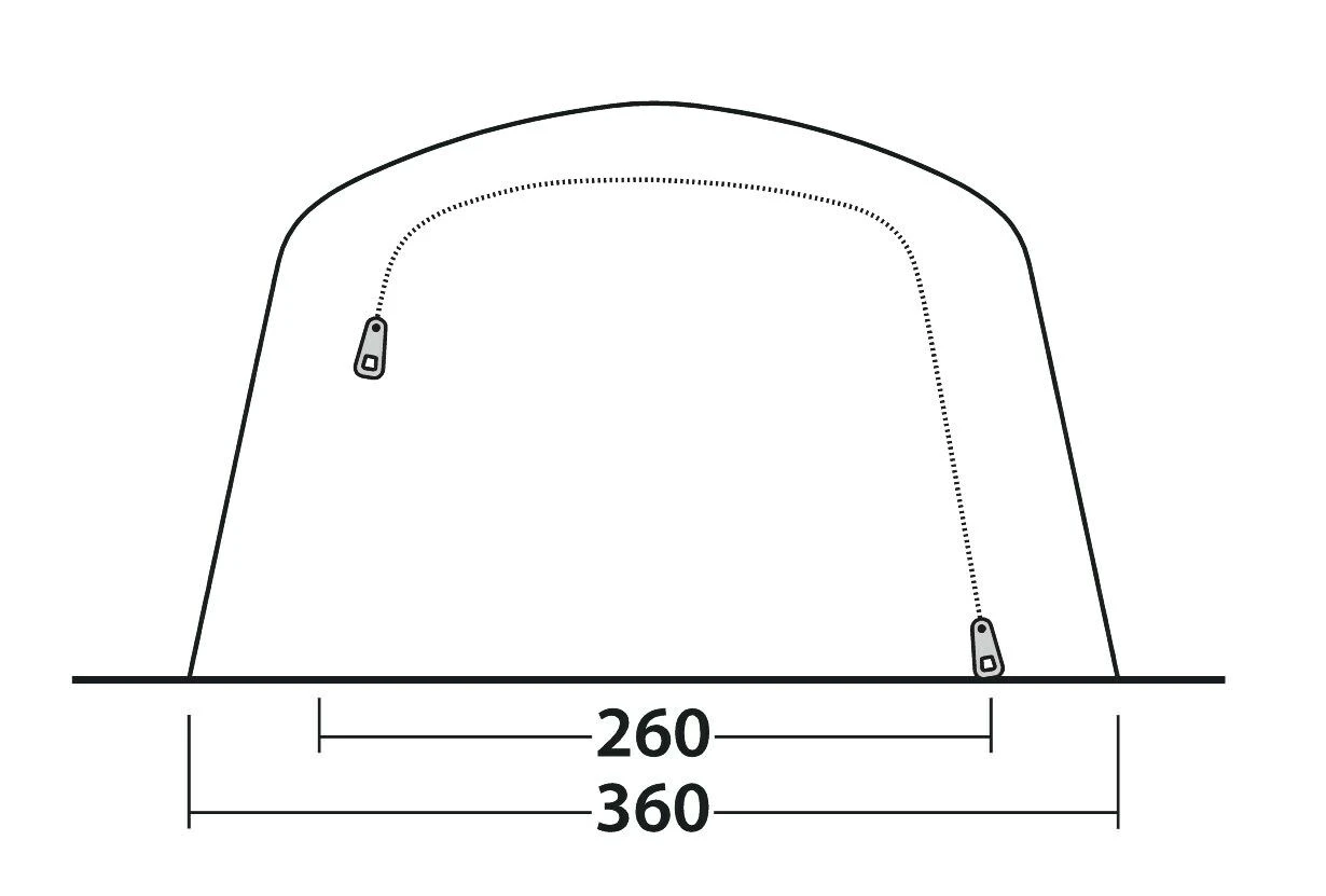 Outwell Jacksondale 5PA Tent (2022) 5 Outwell Jacksondale 5PA Tent (2022) - Image 5