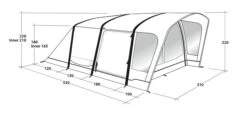 Outwell Springville 4SA Tent (2023) -Outwell || Vango || Vango Airbeam Sales Store 111275 springville 4sa drawing perspective2