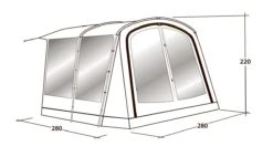 Outwell Universal Awning Size 1 (2022) -Outwell || Vango || Vango Airbeam Sales Store 111290 universal awning size 1 drawing perspective2