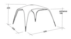Outwell Event Lounge L 3.5m (2023) -Outwell || Vango || Vango Airbeam Sales Store 111359 event lounge l drawing perspective2