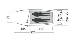 Easy Camp Magnetar 200 Tent -Outwell || Vango || Vango Airbeam Sales Store 120415 magnetar 200 steel blue drawing floorplan3