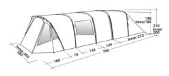 Easy Camp Palmdale 800 Lux Tent (2023) -Outwell || Vango || Vango Airbeam Sales Store 120450 palmdale 800 lux drawing perspective2