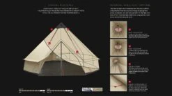 Robens Klondike Grande Tipi Tent (2023) -Outwell || Vango || Vango Airbeam Sales Store 130174 klondike grande feature photo7
