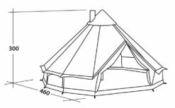 Robens Klondike Grande Tipi Tent (2023) -Outwell || Vango || Vango Airbeam Sales Store 130174 klondike grande drawing perspective 2