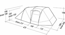 Robens Double Dreamer 5 Tent (2023) 23 Robens Double Dreamer 5 Tent (2023) -Outwell || Vango || Vango Airbeam Sales Store 130279 double dreamer 5 drawing perspective2