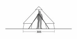 Robens Klondike S Tipi Tent (2022) -Outwell || Vango || Vango Airbeam Sales Store 130307 klondike s drawing other29
