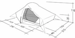 Robens Chaser 3XE Tent (2022) -Outwell || Vango || Vango Airbeam Sales Store 130317 chaser 3xe drawing perspective2
