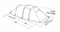 Robens Nordic Lynx 3 Tent (2023) -Outwell || Vango || Vango Airbeam Sales Store 130323 nordic lynx 3 drawing perspective2