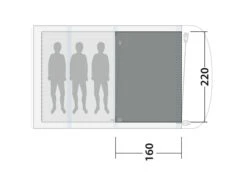 Outwell Lindale 3PA Flat Woven Carpet -Outwell || Vango || Vango Airbeam Sales Store 170857 flat woven carpet lindale 3pa drawing floorplan2