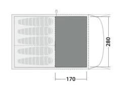 Robens Fleece Carpet Wolf Moon 5XP -Outwell || Vango || Vango Airbeam Sales Store 190070 fleece carpet wolf moon 5xp drawing floorplan2