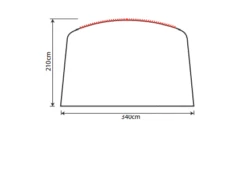 Outdoor Revolution Airedale 5.0s Front Sun Canopy -Outwell || Vango || Vango Airbeam Sales Store airedale 5s sun canopy drawing 3