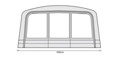 Outdoor Revolution Airedale 7.0se / 9.0se Front Porch Extension -Outwell || Vango || Vango Airbeam Sales Store airedale 7se 9se front porch extension floorplan 2