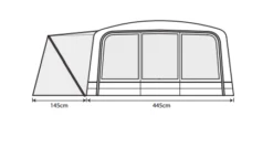 Outdoor Revolution Airedale 7.0SE Tent (2022) -Outwell || Vango || Vango Airbeam Sales Store airedale 7se floorplan 3