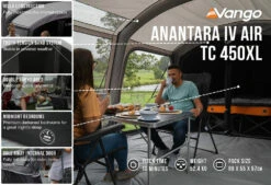 Vango Airbeam Vango Anantara IV TC 450XL Air Tent (2023) -Outwell || Vango || Vango Airbeam Sales Store anantara iv air tc 450xl low res