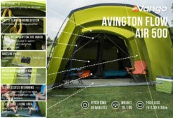 Vango Airbeam Vango Avington Flow Air 500 Tent (2022) -Outwell || Vango || Vango Airbeam Sales Store avington flow air 500 low res2