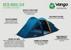 Vango Beta 450xl CLR Tent (2023) 7 Vango Beta 450xl CLR Tent (2023) -Outwell || Vango || Vango Airbeam Sales Store beta 450xl clr lr