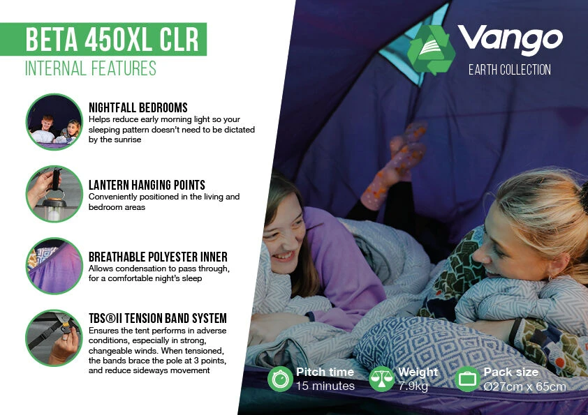 Vango Beta 450xl CLR Tent (2023) 4 Vango Beta 450xl CLR Tent (2023) - Image 4
