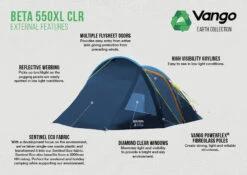 Vango Beta CLR 550xl Tent (2023) 9 Vango Beta CLR 550xl Tent (2023) -Outwell || Vango || Vango Airbeam Sales Store beta 550xl clr lr