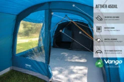 Vango Aether Poled 450XL Tent (2022) -Outwell || Vango || Vango Airbeam Sales Store earth collection poled infographics call outs5