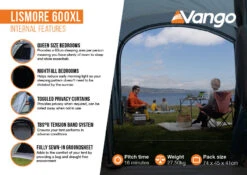 Vango Lismore 600XL Poled Tent Package (2023) 11 Vango Lismore 600XL Poled Tent Package (2023) -Outwell || Vango || Vango Airbeam Sales Store lismore 600xl infographic2