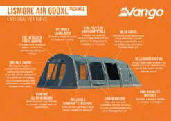Vango Airbeam Vango Lismore Air 600XL Tent Package (2023) -Outwell || Vango || Vango Airbeam Sales Store lismore air 600xl package 1