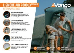 Vango Airbeam Vango Lismore Air 700DLX Tent Package (2023) -Outwell || Vango || Vango Airbeam Sales Store lismore air 700dlx package2
