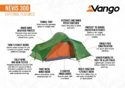 Vango Nevis 300 Tent (2023) -Outwell || Vango || Vango Airbeam Sales Store nevis 300