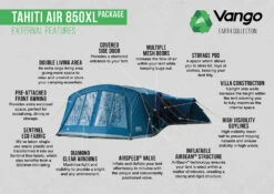 Vango Airbeam Vango Tahiti 850XL Air Tent (2023) -Outwell || Vango || Vango Airbeam Sales Store tahiti air 850xl package