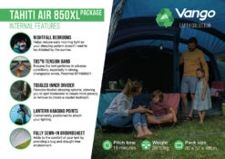 Vango Airbeam Vango Tahiti 850XL Air Tent (2023) -Outwell || Vango || Vango Airbeam Sales Store tahiti air 850xl package2
