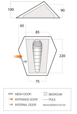 Vango Heddon 100 Tent (2022) -Outwell || Vango || Vango Airbeam Sales Store vango 2022 tents floorplan heddon 100 low res